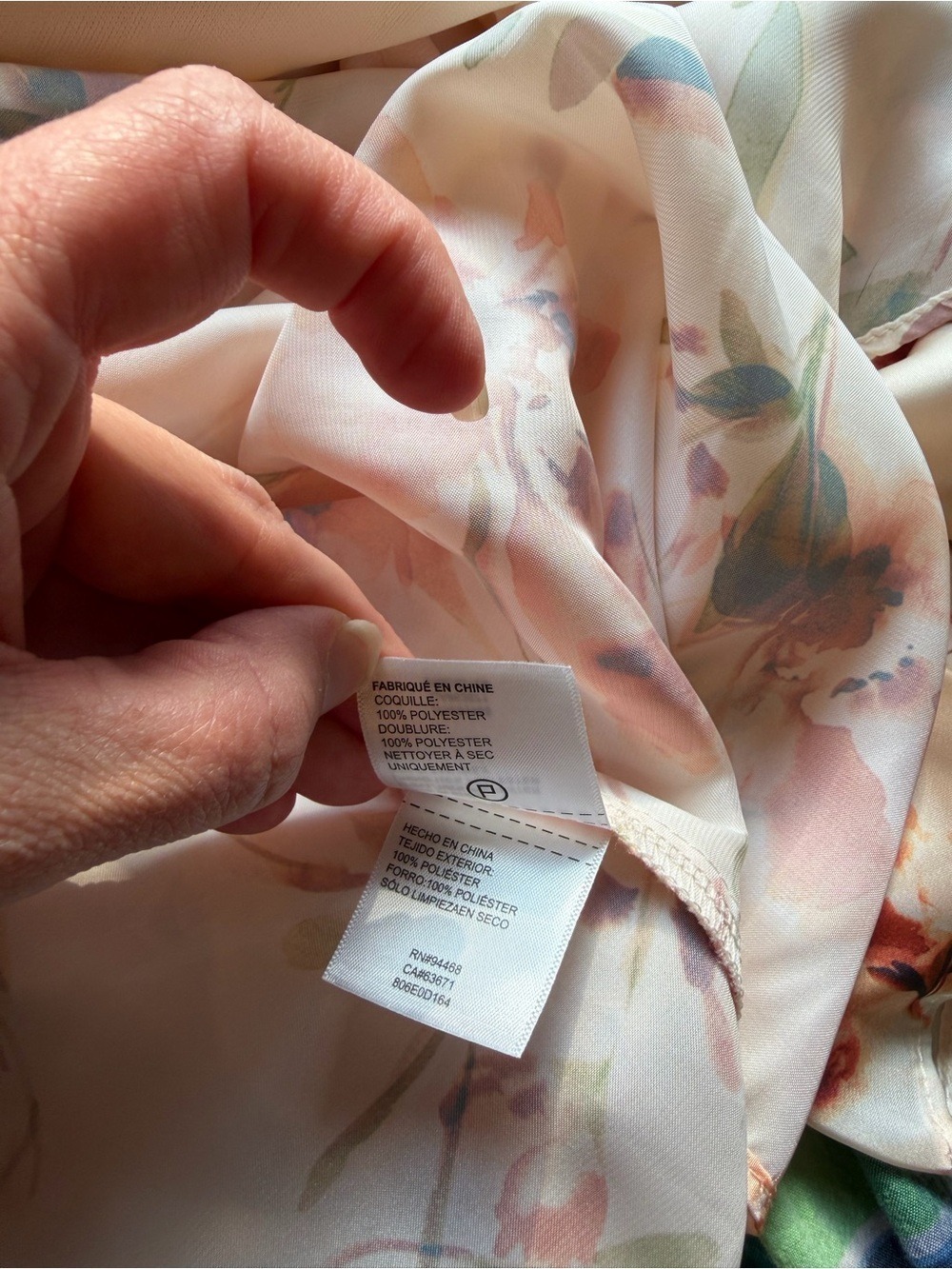 Laundry by Shelli Segal Watercolor Floral Cowl Neck Midi Dress Size 6 - Picture 7 of 8